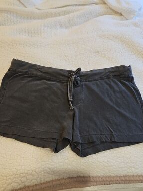 James Perse Charcoal Grey Combed Cotton Shorts